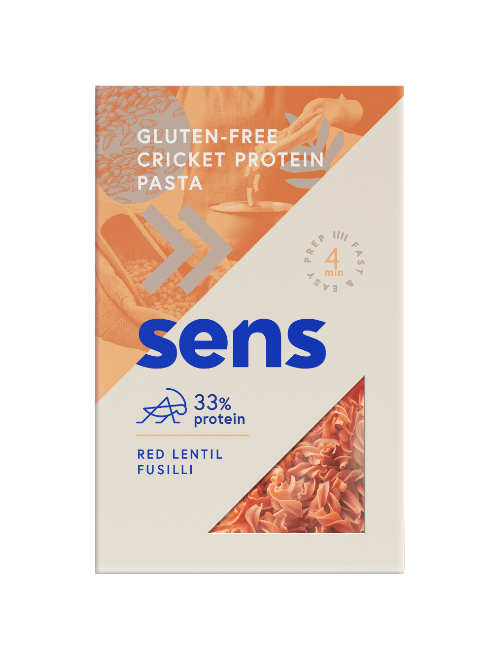 SINGLE Protein bezlepkové těstoviny s cvrččím proteinem - Čočkové (200g)